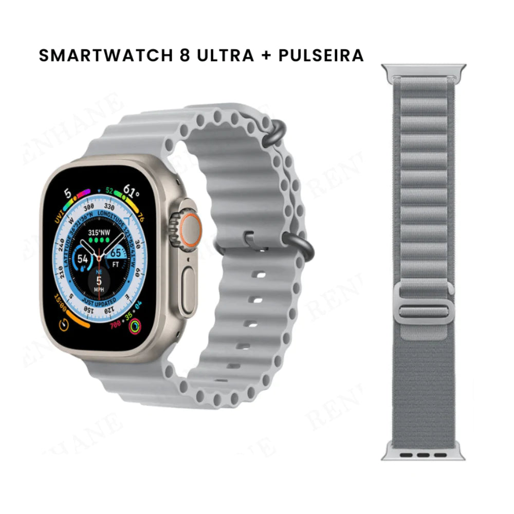 Smartwatch Iwo 16 Series 8 Ultra + Pulseira - Loja Rinove